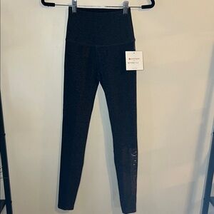 Beyond Yoga/Pure Barre Colab Charcoal Leggings